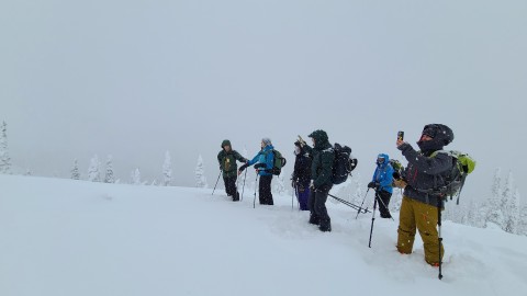 MAT Students using modern GPS to confirm location in the backcountry