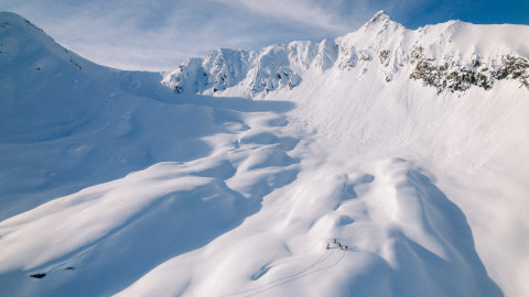 Ski Touring in the Goat Range at White Grizzly
